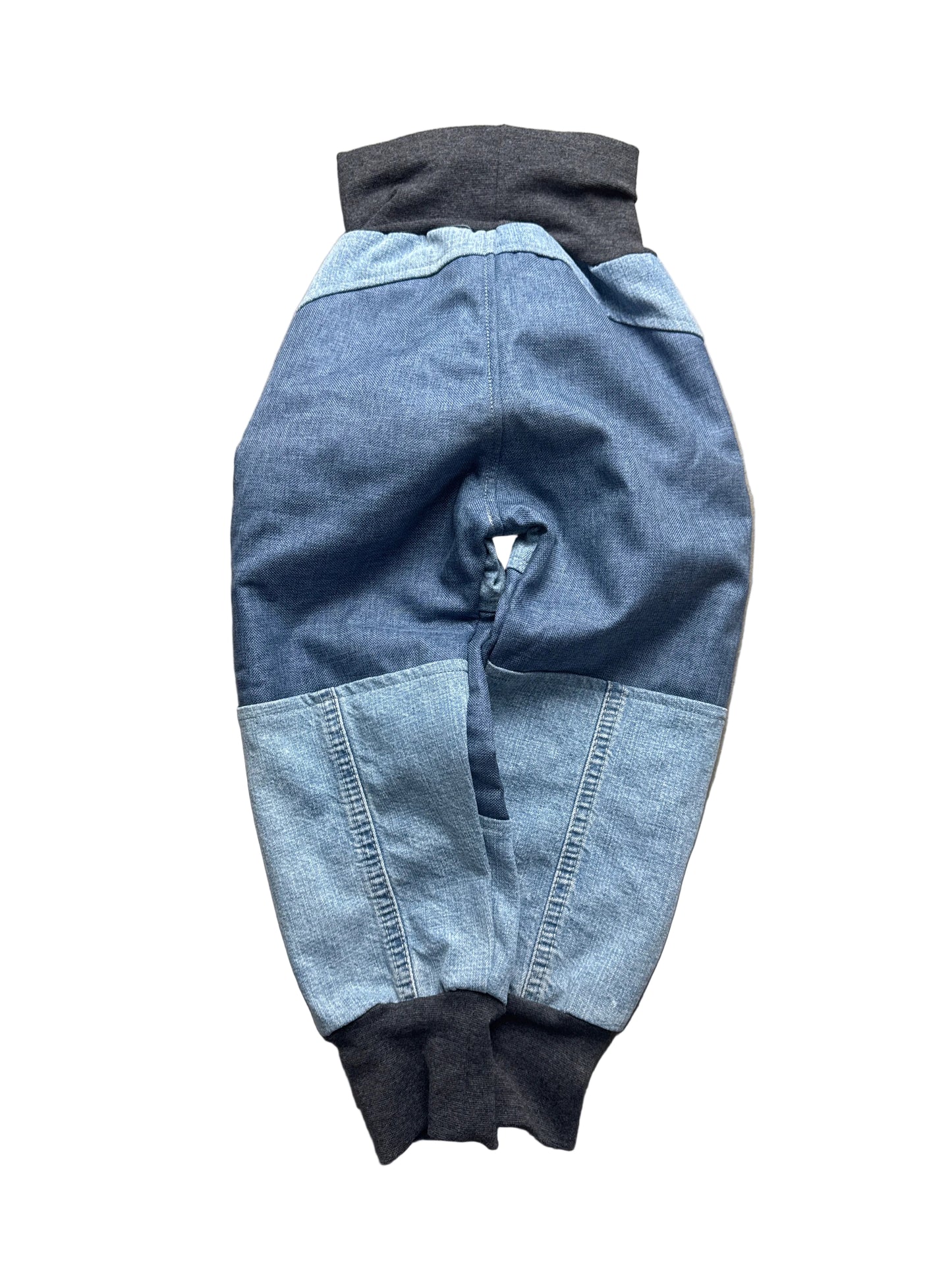 Jeanshose für Kinder *Upcycling mit Besatz Größe 92