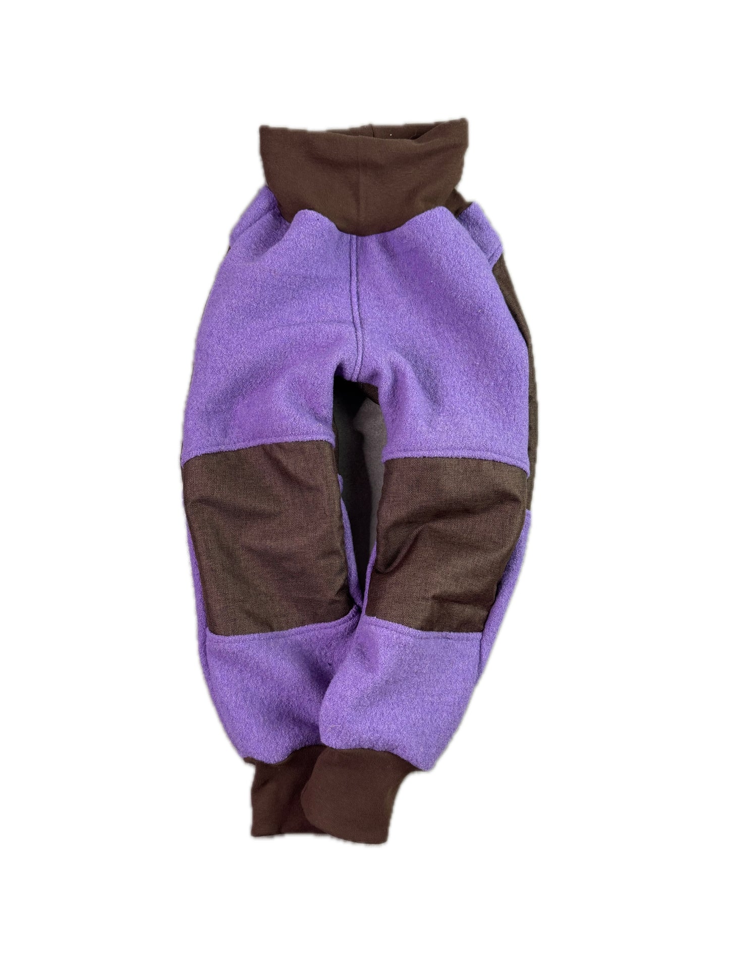 Wollwalkhose für Kinder – Tobehose mit Besatz * Flieder
