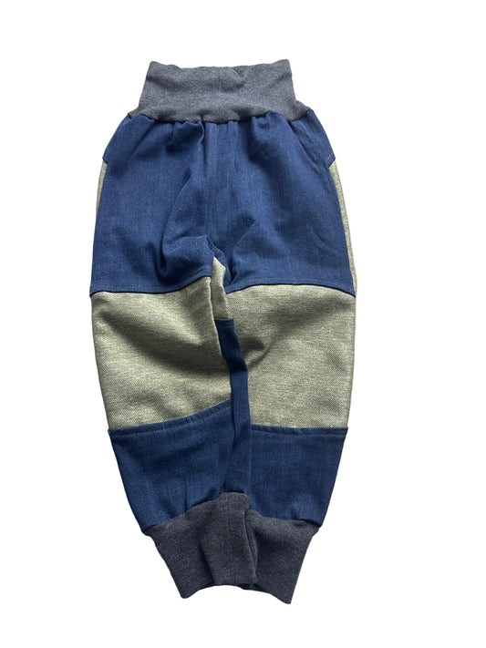 Jeanshose für Kinder *Upcycling mit Besatz Größe 92