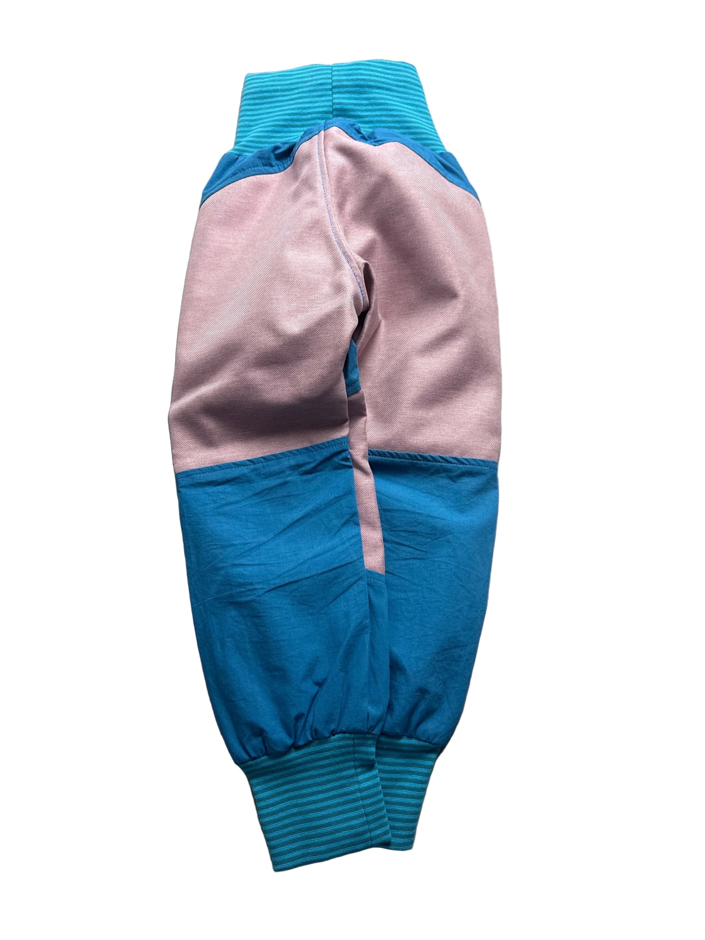 Stoffhose für Kinder *Upcycling mit Besatz Größe 104