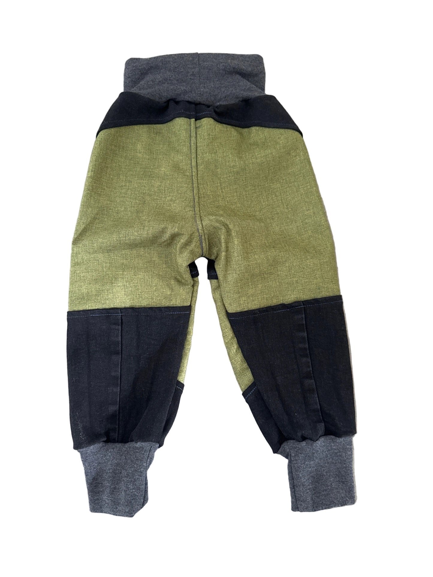 Jeanshose für Kinder *Upcycling mit Besatz Größe 86