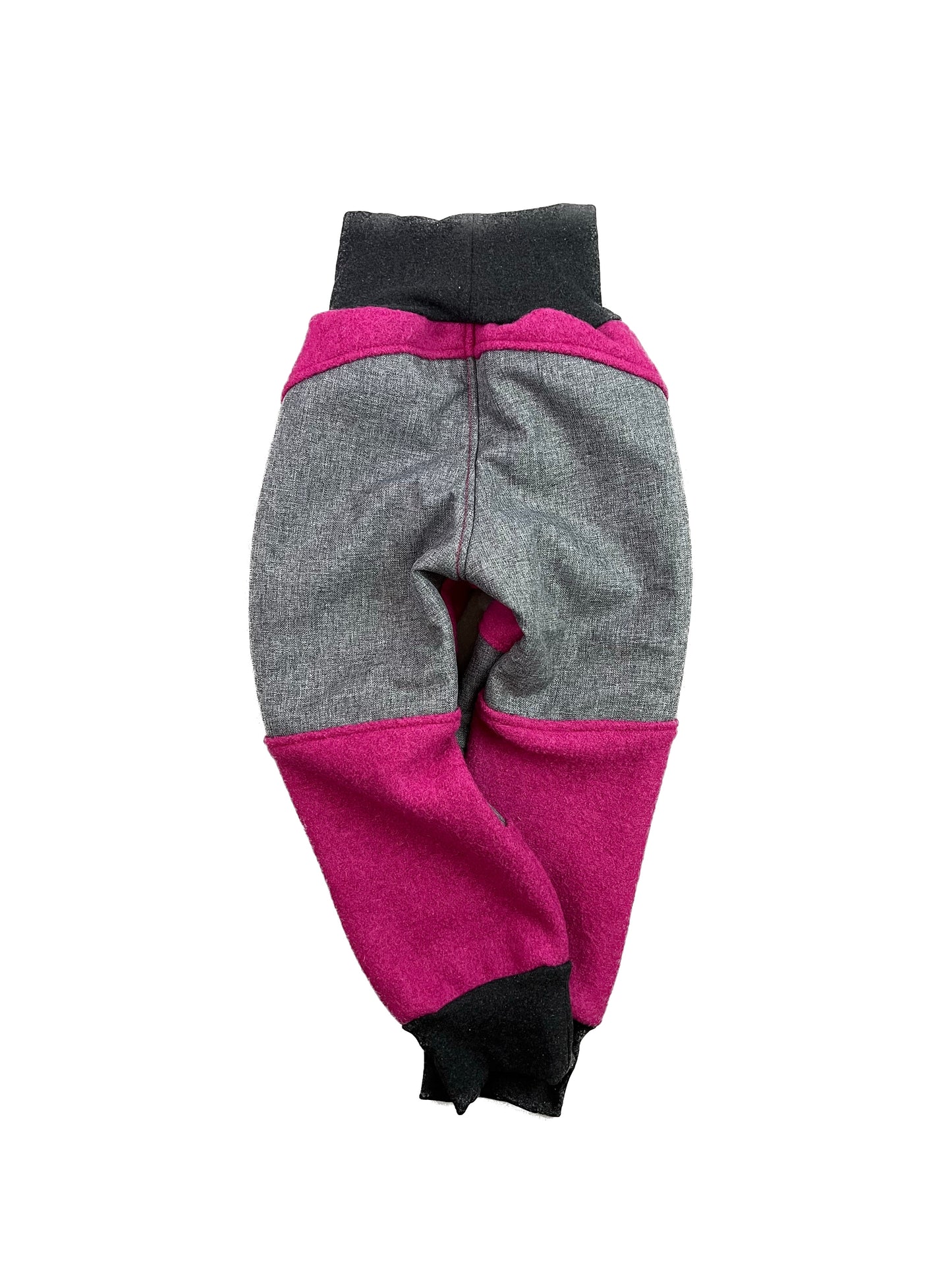 Wollwalkhose für Kinder – Tobehose mit Besatz * Beere