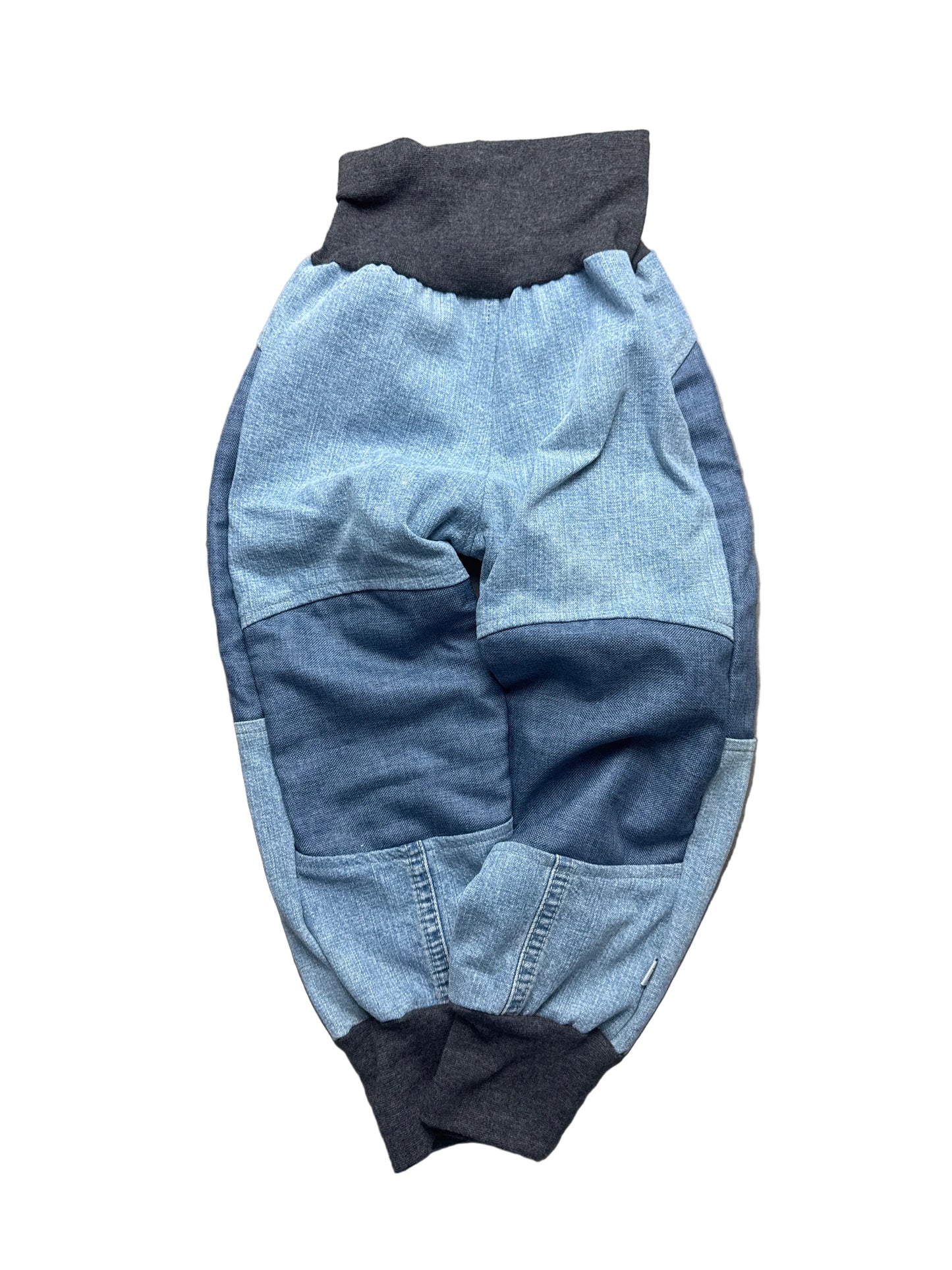 Jeanshose für Kinder *Upcycling mit Besatz Größe 92
