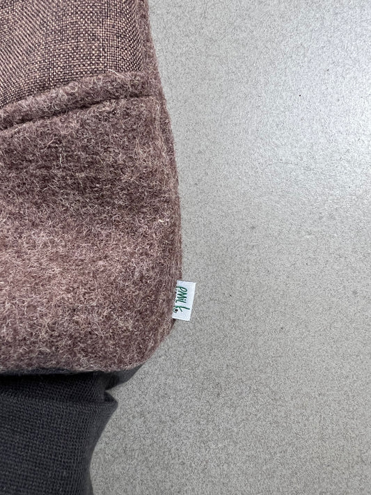 Wollwalkhose für Kinder – Tobehose mit Besatz * Braun