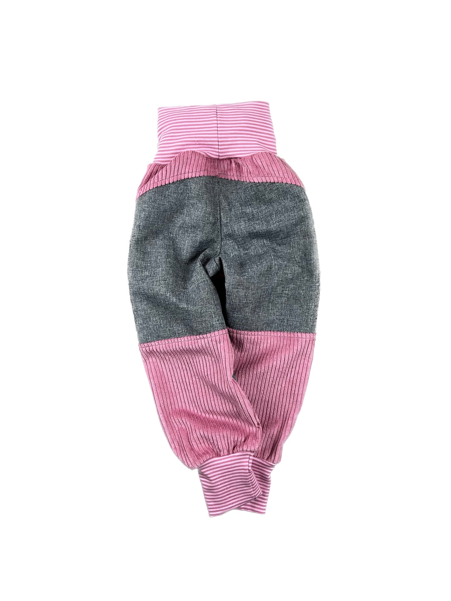 Cordhose für Kinder – Tobehose mit Besatz * Rosa