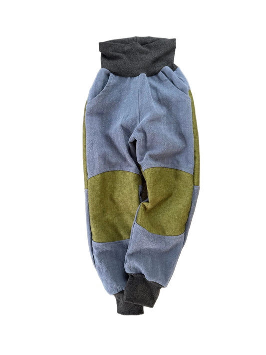Sofort verfügbare Tobehose aus Leinen | Gr. 110 Nordsee
