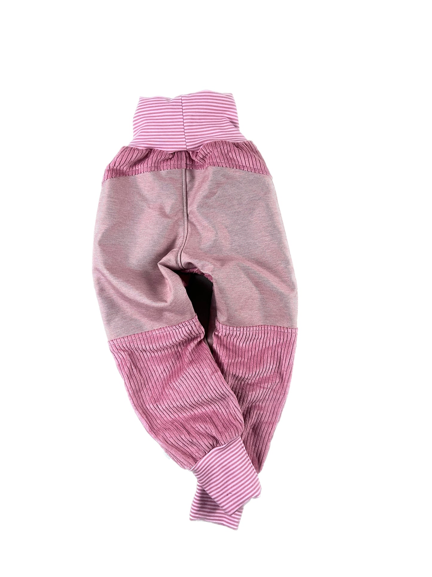 Cordhose für Kinder – Tobehose mit Besatz * Rosa