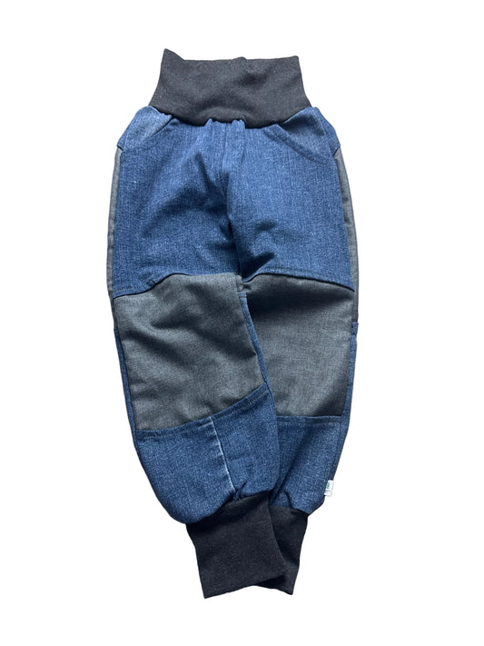 Jeanshose für Kinder *Upcycling mit Besatz Größe 98