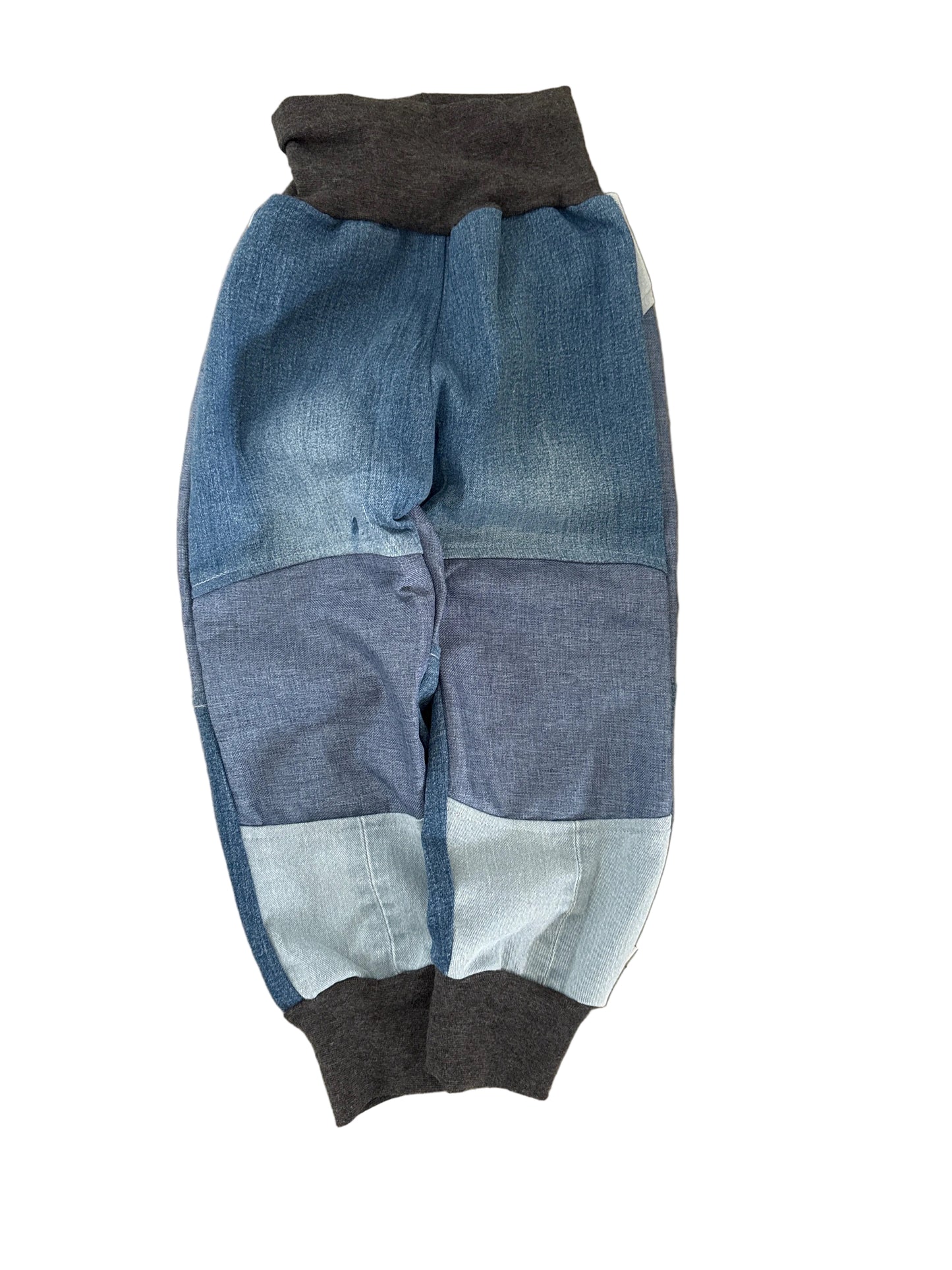 Jeanshose für Kinder *Upcycling mit Besatz Größe 92