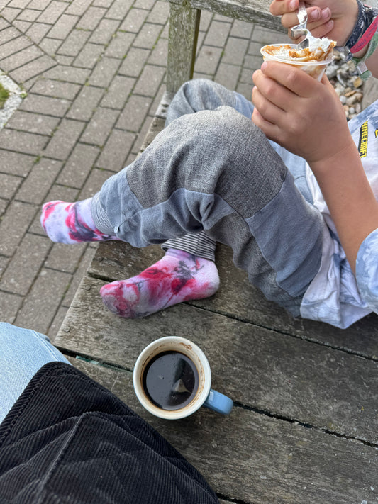 Leinenhose für Kinder Nordsee - Tobehose mit Besatz
