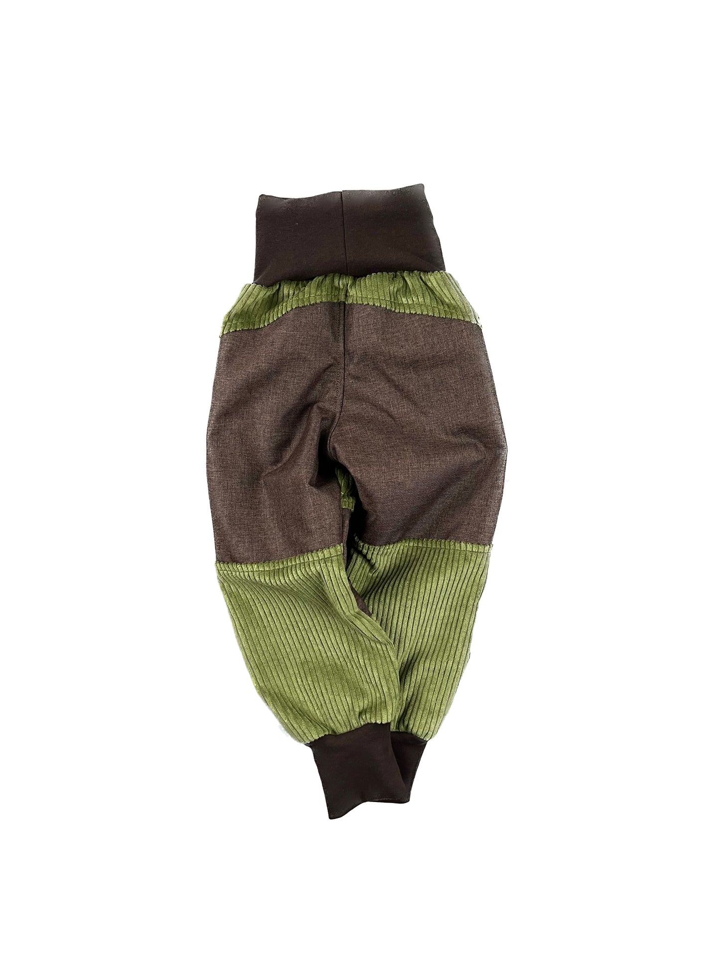 Cordhose für Kinder – Tobehose mit Besatz * Oliv