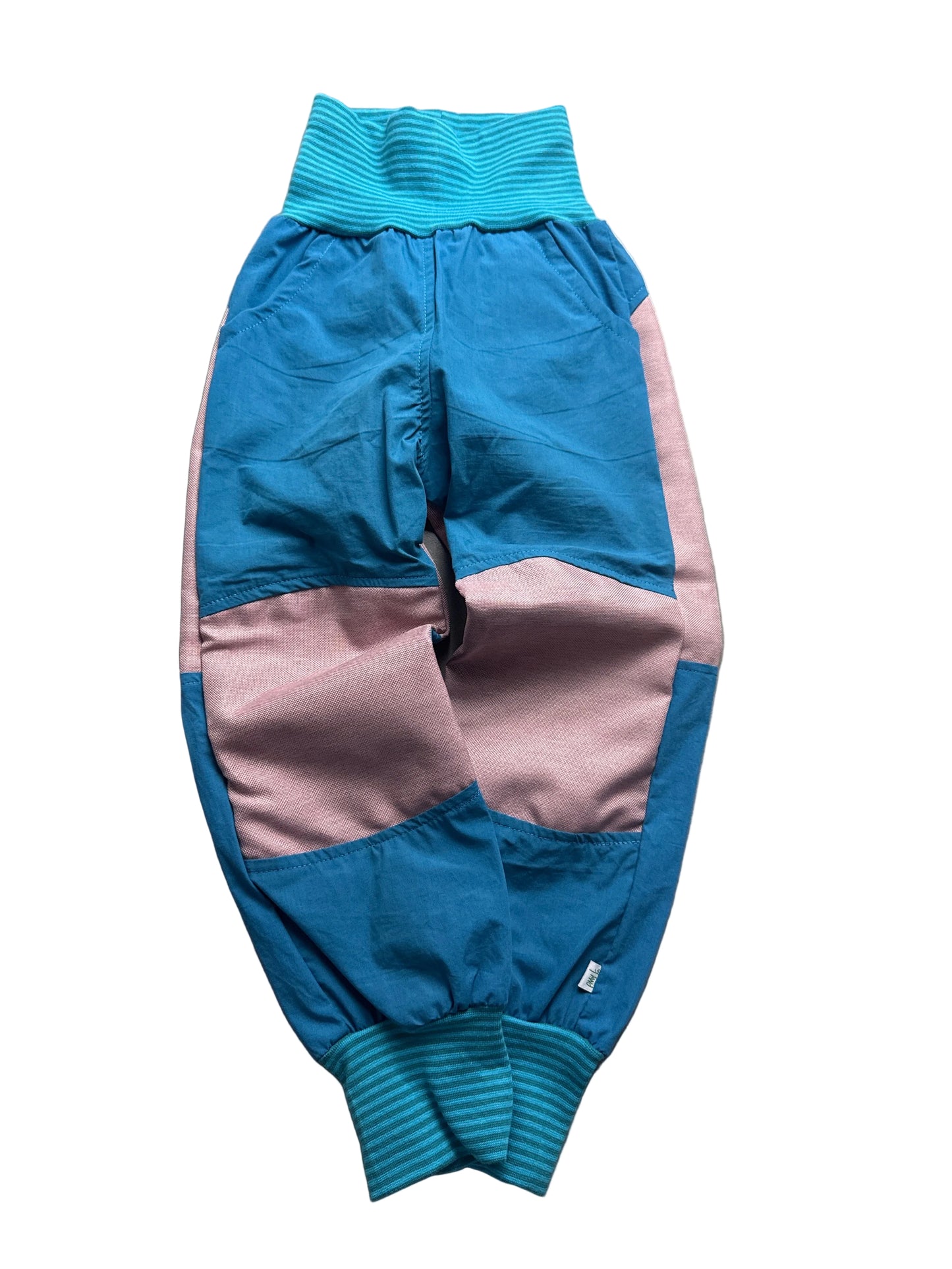 Stoffhose für Kinder *Upcycling mit Besatz Größe 104