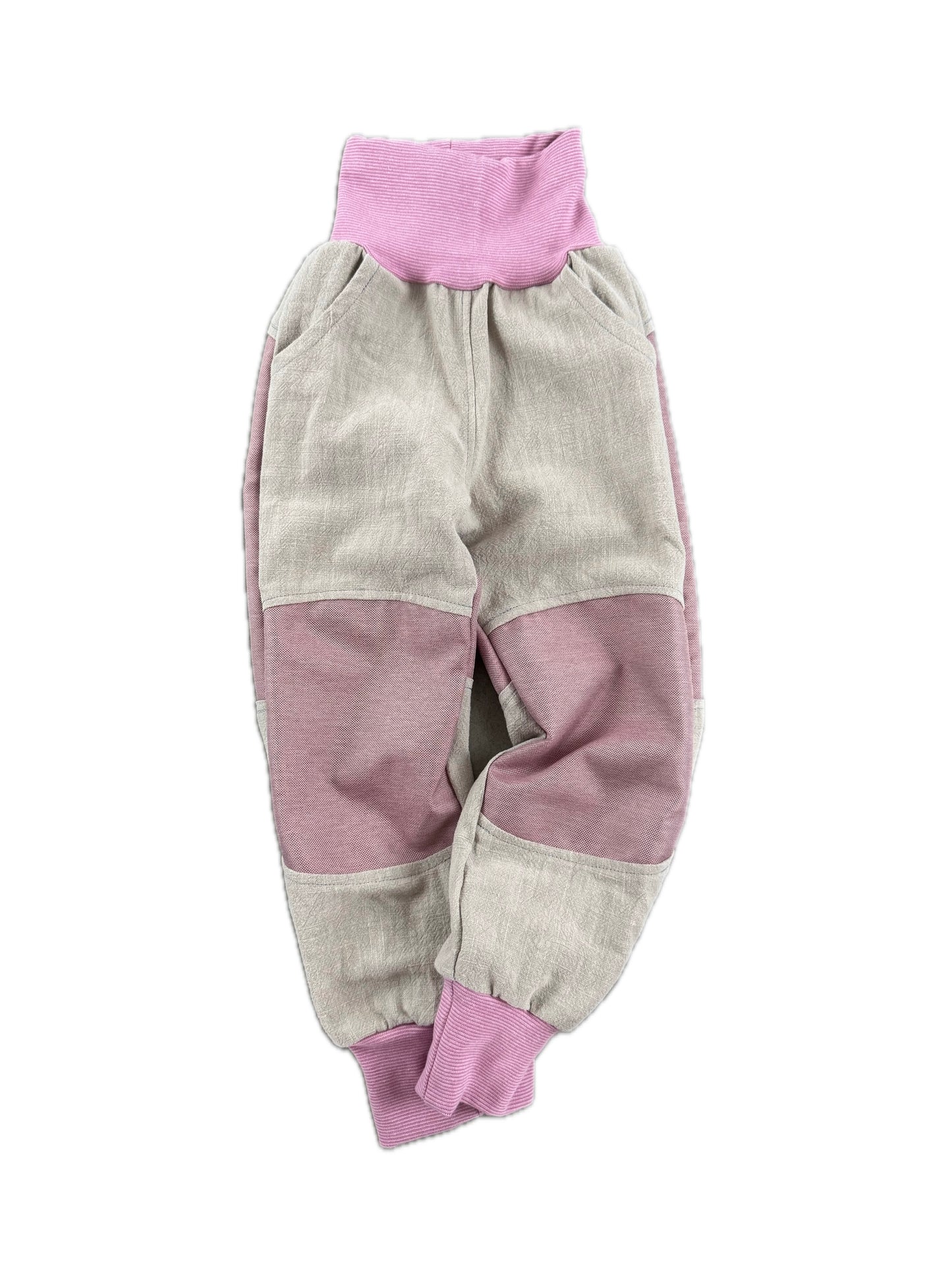 Leinenhose für Kinder Keksteig - Tobehose mit Besatz