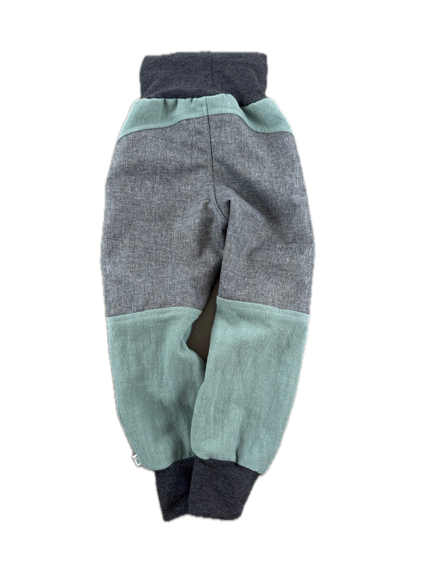 Leinenhose für Kinder Eisminze - Tobehose mit Besatz